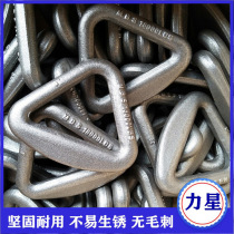 Triangular hanging ring 304 stainless steel triangular ring semi-circular ring connecting buckle triangular ring buckle lock strap hanging ring