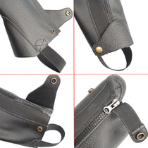 High-end leggings comfortable horse imported Chapus horse cowhide wear-resistant equestrian supplies childrens genuine leather riding equipment for adults