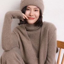 New high-quality cashmere 2024 spring new womens loose V-neck Siping thickened solid color short waistcoat sweater