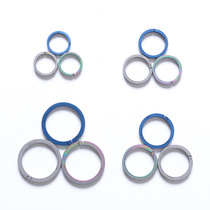 Titanium alloy press buckle key ring key chain key ring mens car key chain pendant carabiner accessory ring