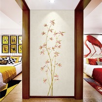 New Chinese-style modern decorative painting exhibition hall living room entrance bedroom bedside study aisle murals