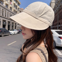 Face-showing small face-covering peaked cap upgraded version quick-drying sun hat for men wide brim plain basin hat fisherman hat for girls