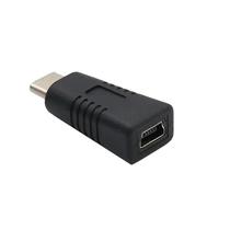 Mini USB Female to Type C Male Adapter Durable Anti Corrosio