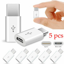 5PC Micro USB Female To Type C Male Adapter Converter Micro-