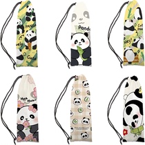 Panda Cartoon Badminton Racquet Bag Large Capacity Shoulder Portable Versatile Style Badminton Racquet Bag