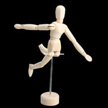 Artists Wooden Male Manikin Figure Blockhead Jointed Mannequ