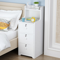 Bedside rack bedroom bedside lockable storage cabinet gap cabinet space-saving dormitory floor small bedside table