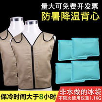Ao Yan Lai ice pack cooling 4-8 hours high temperature with heatstroke prevention refrigeration air conditioning vest cooling clothing outdoor work protection)