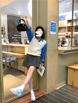 2024 Spring New Style No D Age Reduction Little Saturn Embroidery Basic Versatile Layered Wool Knitted Vest for Women