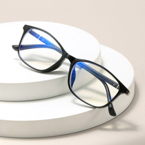 New retro square frame anti-blue light flat mirror TR90 ultra-light glasses frame can be equipped with prescription myopia glasses frame