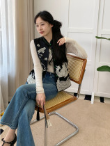 Dragon and Phoenix Chengxiang New Chinese Style National Style Heavy Industry Embroidery Silk Acetate Stacked Versatile Stand Collar Vest Vest Womens Spring