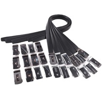 Mens business open edge microfiber automatic belt microfiber belt with buckle head alloy patch casual belt