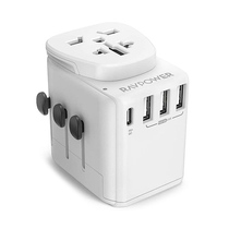 Global universal socket converter 1C3A 30W mobile phone charger international universal travel charging multi-function plug