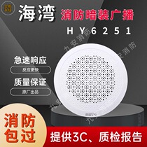 Gulf Fire Broadcasting HY6251 Ceiling Embedded Speaker Speaker Audio Speaker Concealed 3W Loud Sound