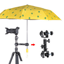 Jinma Tripod Umbrella Clip Rain Cover and Sun Protection Clip Digital Camera Umbrella Clip Photography Accessories