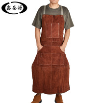 Cowhide welding apron export quality genuine leather work clothes e-commerce apron barbecue