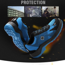 Gubang special labor protection shoes for men black summer breathable steel toe caps anti-smash anti-puncture lightweight and safe for construction sites four seasons style