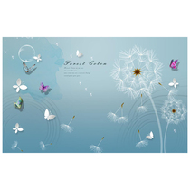 Bamboo fiber integrated wall panels wood veneer panels TV background wall living room European light luxury style decorative carbon crystal panels