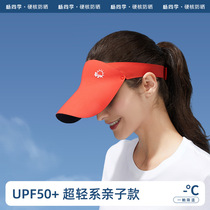 Childrens hat sun protection hat female summer adult empty top hat outdoor face-covering sun hat boy one piece