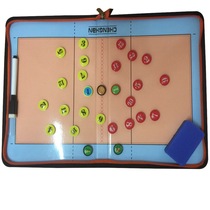Zippered volleyball tactical board coach command board folding tactical book rewritable tape magnetic factory direct sale