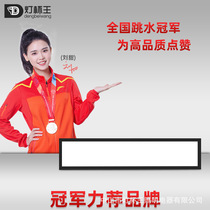 Embedded LED strip light gypsum board ceiling strip light embedded office conference room flat panel light concealed