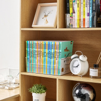 There is a little flower shop: transparent storage box for student picture books childrens desktop storage dormitory bookshelf organization and collection
