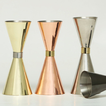 lyStainless steel 304 wine measurer with graduated ounce cup cocktail double-head measuring cup bar bartending tool set