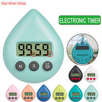 Water Drop Electronic Digital Timer Kitchen Cooking Shower S