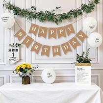 New Happy Birthday Decoration Birthday Party Bunting Garland