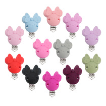 Kovict 3pcs Mouse Silicone Pacifier Clip DIY Baby Teething T