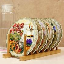 Tableware mats heat-resistant bowl mats household heat-insulating mats dining table mats American dinner plate mats European coasters thickened pot mats