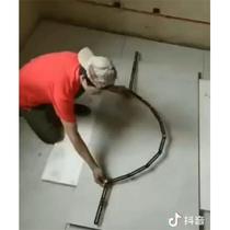 Ceramic tile opening positioning ruler 12-fold ruler 6-fold multifunctional special-shaped measuring angle ruler curved shape taking artifact