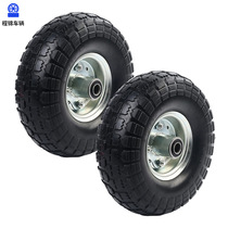 4 10 3 50-4 Wheels Flat Tubeless 10 Inch Solid Rubber Tire Gorilla Car Replacement