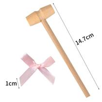 Knock Knock Music Mallet Decoration Baking Wooden Hammer Mini Knock Planet Cake Hammer Baking Surprise Smashing Golden Eggs