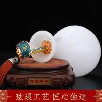 Peaceful Ruyi glazed jade vase ornaments creative Chinese-style home living room wine cabinet decorations housewarming gifts