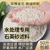 Quartz sand particle sandblasting lawn sand water well water filtration swimming pool bath sand tank water treatment special filter material sand