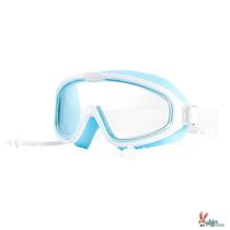 Childrens swimming goggles and swimming caps for boys and girls waterproof anti-fog high-definition large-frame diving goggles professional set of equipment