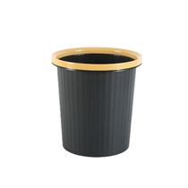 Trash can for household living room bedroom kitchen toilet and bathroom commercial large-capacity office wastebasket with pressure ring