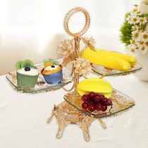4 Tiered Fruit Tray Dessert Plates Display Platter Cake
