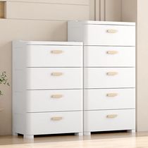 Thickened storage cabinet storage cabinet home snack bedside table bedroom plastic five-drawer cabinet drawer storage cabinet