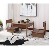 New Chinese tea table and chair combination Zen tea table simple modern tea table cypress solid wood tea table Kung Fu tea table