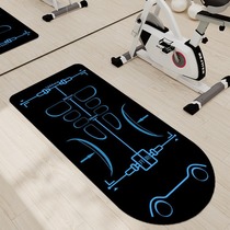 Internet celebrity hot abdominal wheel special mat home fitness yoga mat non-slip mat sound insulation shock absorption skipping mat