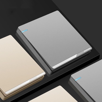 Concealed switch socket 86 type wall five-hole socket panel with switch 16a socket household large board gray