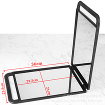 Hair salon double-sided mirror large hairdressing rearview mirror barber shop folding hand-held special mirror makeup dish hair back mirror