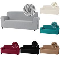 1 2 3 4 Seat Solid Color Sofa ver Full verage Dustproof Univ