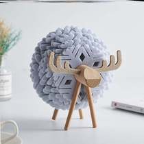 Car mat Multifunctional storage car anti-slip mat Sheep tableware insulation mat Anti-scalding table decoration