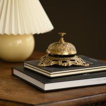 DISKAI India imported golden brass dinner bell ornaments for living room and bedroom creative home decoration ornaments