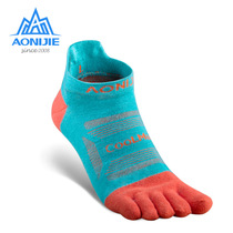 E4801 sports socks breathable wear-resistant non-slip outdoor mountaineering cross-country running and cycling 3 pairs of toe socks