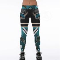 -Digital Rugby Team Fashion High Waist Slim Slim 9 Points Le