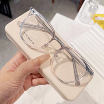 S11912 New Irregular Polygonal Glasses Frame Gradient Two-Color Flat Mirror Internet Celebrity Myopia Optical Frame